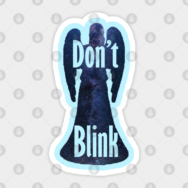 Weeping Angels - Don't Blink - Space Sticker by SOwenDesign